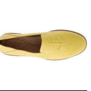 Sperry seaport levy canvas loafer yellow
